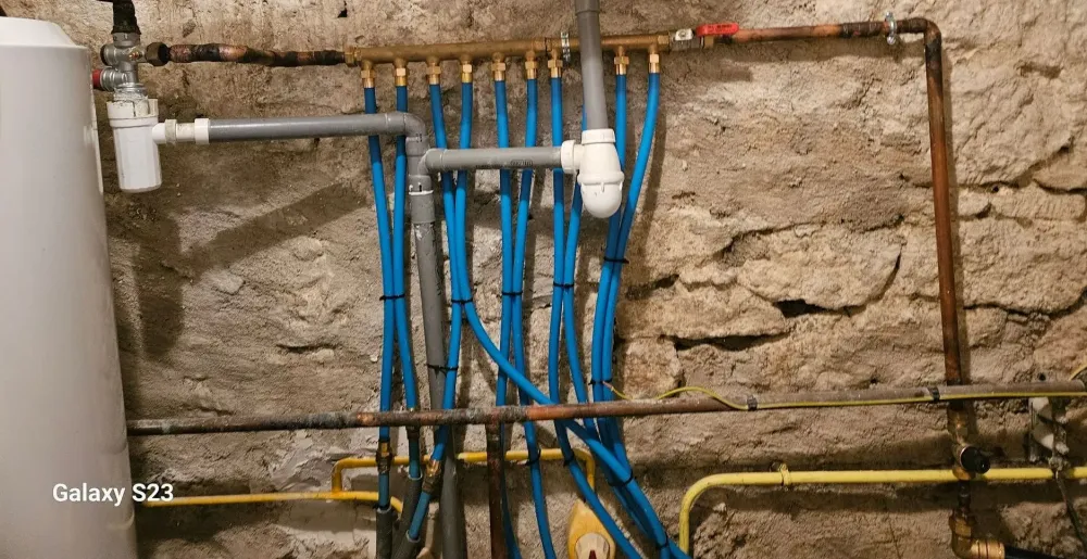 Pose radiateur à Taillecavat